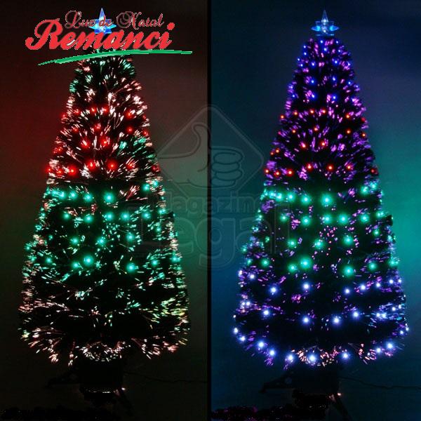 Luz de Natal - Produtos - Árvores com Leds de Fibra Ótica - Enfeites  Natalinos
