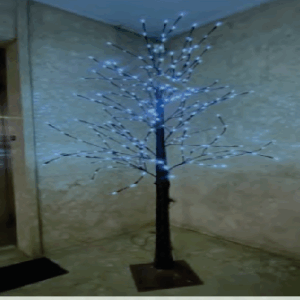 Árvore preta 304 leds branco