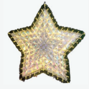 Estrela grande 140 leds Seq. WARM.