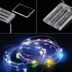 FIO ARAME COM 30 LEDS COLOR - PILHA
