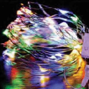 Fio Arame com 100 LEDs color