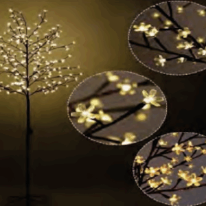 Árvore cerejeira c/160 LEDs WARM  8 funções