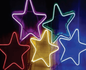 Estrela de neon sortido uso externo Ip44