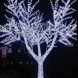 Árvore cerejeira c/2272 LEDs  284  strobinhos brancos uso externo