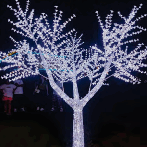 Árvore cerejeira 1560 leds c/ strobinho branco
