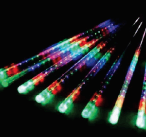 8 Tubos 288 Super LEDs Color Dupla Face 50 cm - uso externo