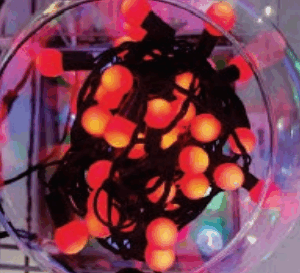 Cordão 40 LEDs bolinhas verm. 8f