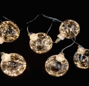 6 Lâmpadas incandescentes c/180 LEDs arame Bivolt