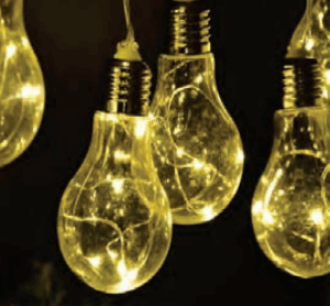 10 Lâmpadas incandescentes c/100 LEDs arame Bivolt