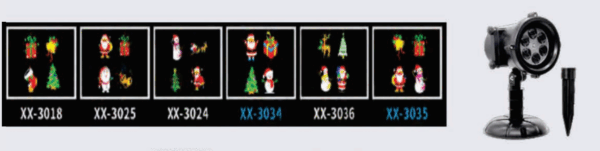 Projetor LED Natal Luz Rgb Prova D'agua Jardim Pisca