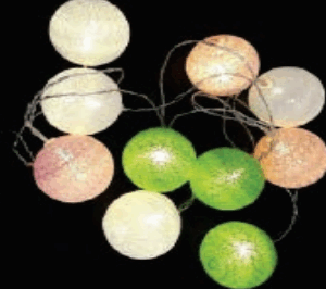 10 bolas barbantes coloridas claro pilha
