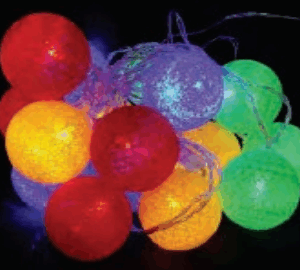 15 bolas barbantes coloridas 5cm