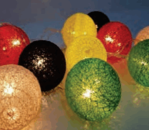 10 bolas barbantes coloridas pilha