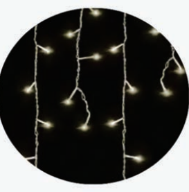 Cascata 150 LEDs Warm Seq. 3m
