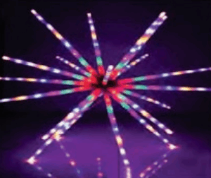 Conjunto tubos fogos de artifício colorido multifunções.