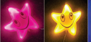 Estrela Feliz de led sortido 30*27.5cm