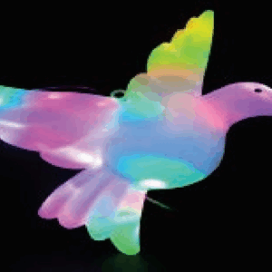 Pombo da paz com 20 LEDS colorido uso externo ip44