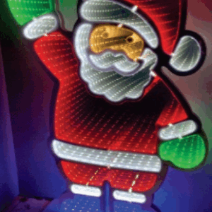PAPAI NOEL 315 LEDs COM FUNDO INFINITO BIVOLT