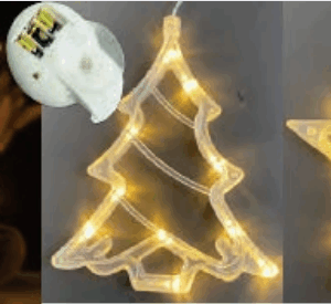 Enfeite leds com ventosa