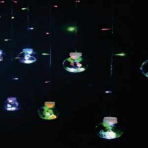 Cascata 108 LEDs color BOLA na ponta 8f