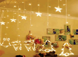 Cascata 138 LEDS WARM figuras