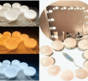 Kit Luz Camarim 3 Cores 10 Lâmpadas Led - Branco Quente Morno e Fria Com Controle