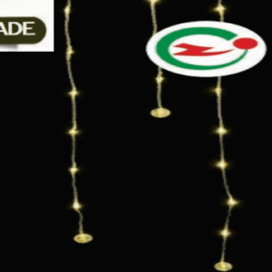 CASCATA 196 LEDS WARM FIO DE FADA 9 FUNÇÕES CONECTOR M/F USO EXTERNO