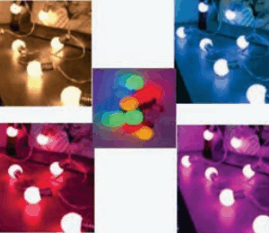 Cordão 10 Lampada de led pisca sortidpo Bivolt