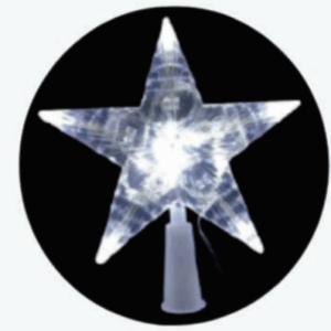 Estrela ponteira pisca branco 10 LEDs