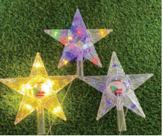 ESTRELA PONTEIRA 15 LEDS C/FIGURA NATALINA BIVOLT