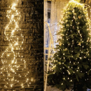 Fio de fada 14 caídas c/ 21 Leds Warm cada - 8 funções