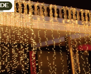 Cortina 900 LEDs WARM Fio cristal Bivolt IP44 TOM M/F