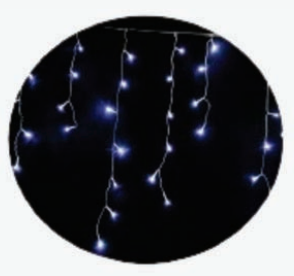 Cascata 300  LEDs Br 8f Bivolt