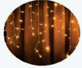 Cascata 300 LEDs Warm Seq. 6m