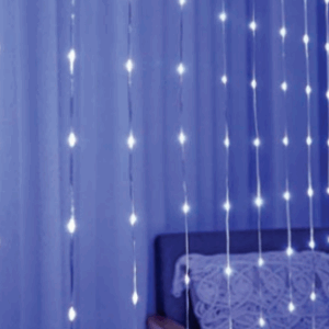 Cortina 240 LEDS br f. cachoeira BR fio de fada PVC