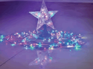 Ponteira fio de fada 320 leds  RGB multifunções c/16 caídas
