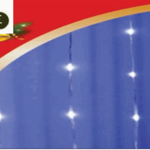 CORTINA 360 LEDs BRANCO FIO DE FADA PVC FUNÇÃO CACHOEIRA
