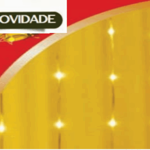 CORTINA 360 LEDs WARM FIO DE FADA PVC FUNÇÃO CACHOEIRA