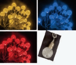 Bola cristal 20 leds cor sortido bivolt