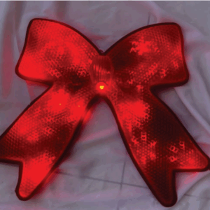 LAÇO VERMELHO COM 26 LEDs 8 FUNÇÕES