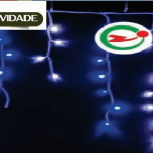 Cascata 400 LEDs br. e azul fio br fixa Tom m/mf IP44