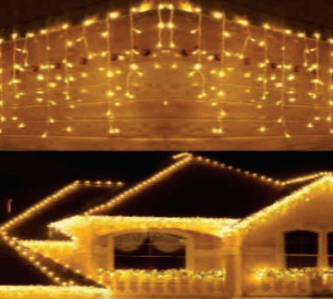 Cacata 400 leds warm fixo bivolt Uso Externo IP44