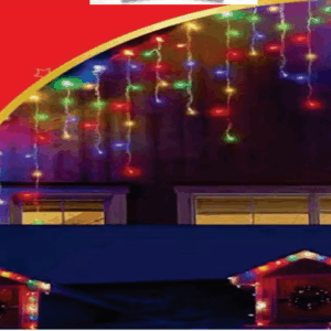 CASCATA 160 LEDS COLORIDO 10 FUNÇÕES COM MEMÓRIA USO EXTERNO 4m