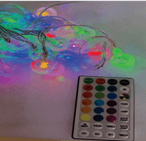 CORDÃO 20 LEDs BOLINHAS RGB MULTIFUNÇÕES USB