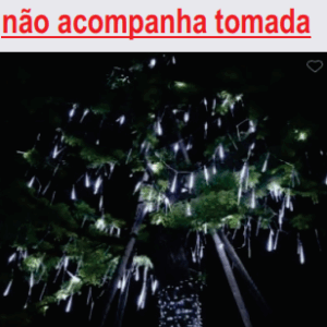 Tubo 100cm chip Leds Branco (não acompanha tomada)