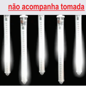 Tubo 80 cm chip Leds Branco (não acompanha tomada)