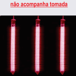 Tubo 100 cm Verm. IP44 (não acompanha tomada)