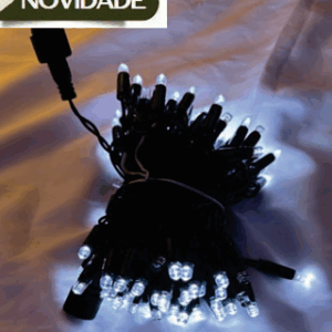 100 LEDs blindados BRANCO fio Verde Ø2,2mm c/20 flash br tom m/mf IP65