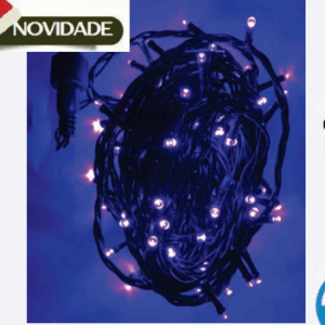100 LEDs blindados ROXO fio Ø2,2mm verde tom m/mf IP65