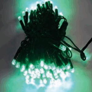 100 LEDs blindados verde fio Ø2,2mm verde tom m/mf IP65